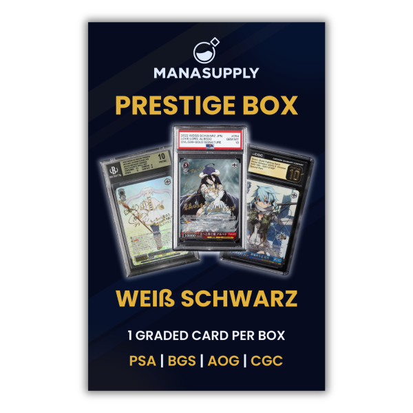 Prestige Box - Wei&szlig; Schwarz Graded Card Box