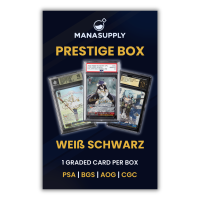 Prestige Box - Wei&szlig; Schwarz Graded Card Box